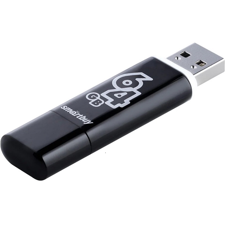 USB 64Gb Smart Buy Glossy series чёрный