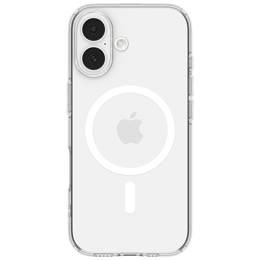 Силиконовый чехол Spigen Magsafe на iPhone 17 прозрачный