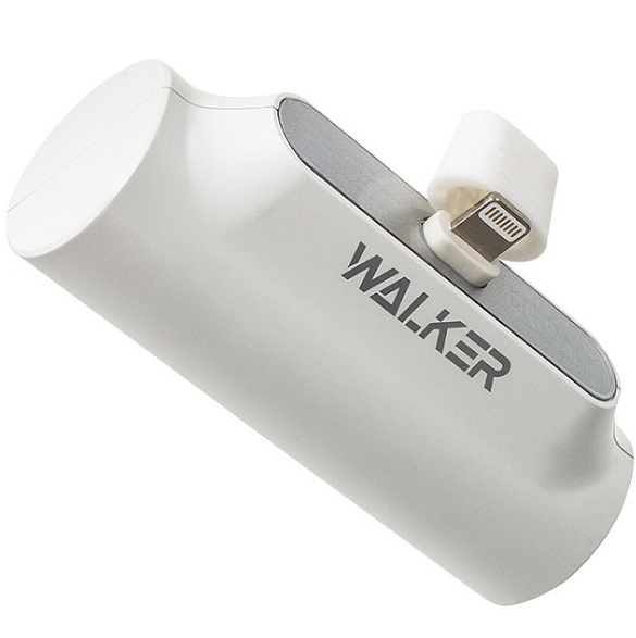 Внешний АКБ WALKER WB-950 Mini, (5000mAh), Lightning, белый