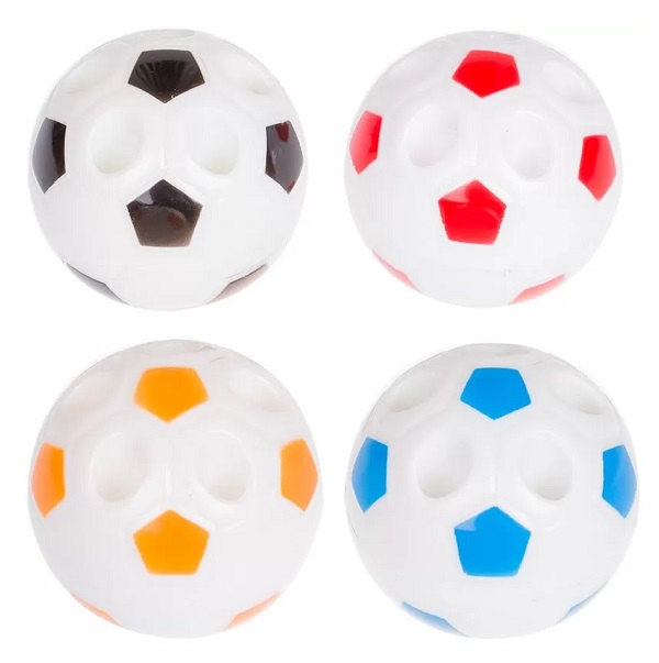 Точилка пластиковая ArtSpace "Мяч", 1 отверстие, ассорти, пакет, европодвес SHB_1999