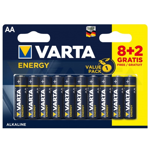 Элемент питания VARTA R06 ENERGY BL-10 (8+2)