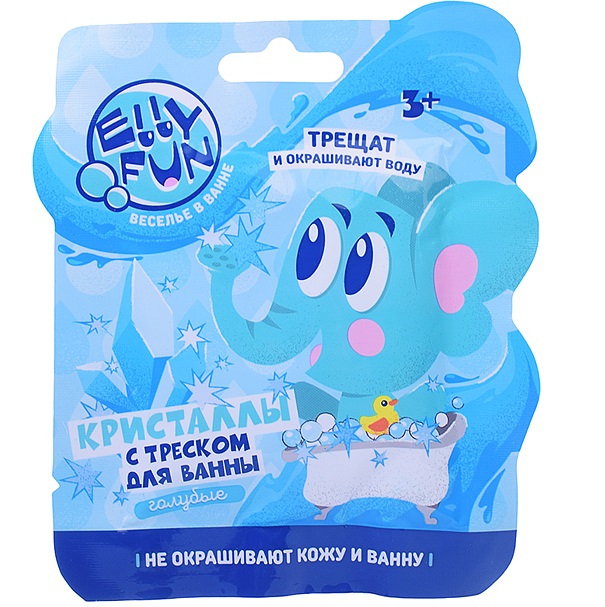 Кристаллы с треском Ellyfun 1 цв голубой, в/п 10*1*12 см EF004