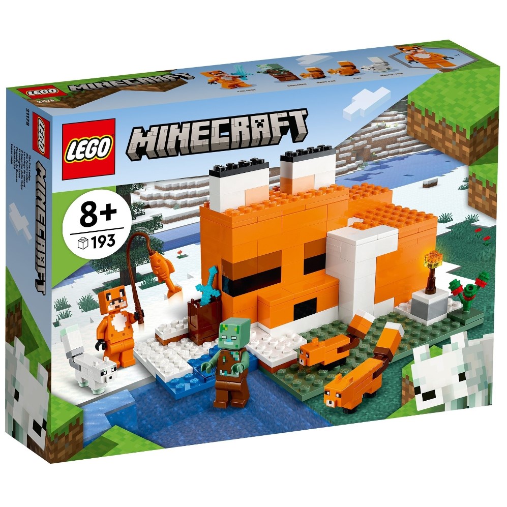 Конструктор LEGO Minecraft 21178 Лисья хижина