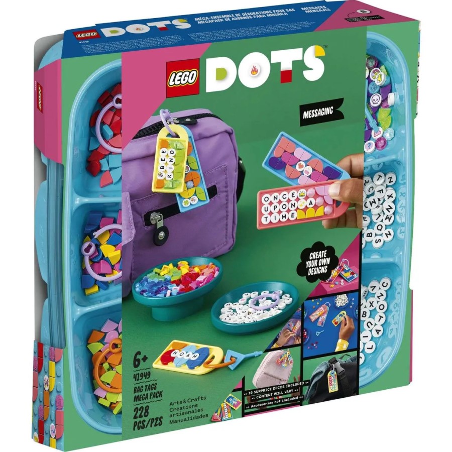 Конструктор LEGO DOTS 41949 Большой набор бирок для сумок: надписи