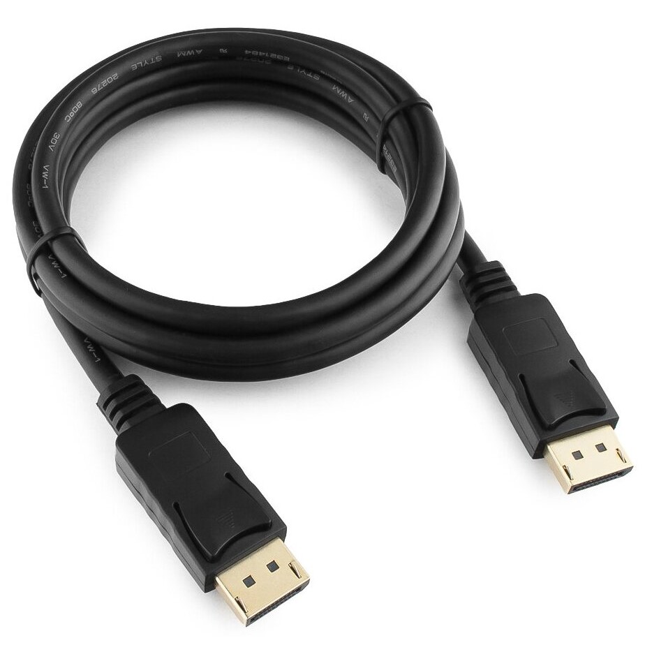 Кабель DisplayPort <--> DisplayPort  2.0м Cablexpert CC-DP3-2M, v1.3, черный, экран, пакет