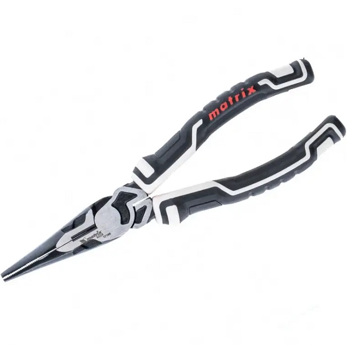 Длинногубцы прямые 205мм MATRIX PRO 17198, усиленная система