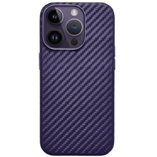 Силиконовый чехол K-DOO для iPhone 15 Pro MAX Mag Noble Collection Carbon purple