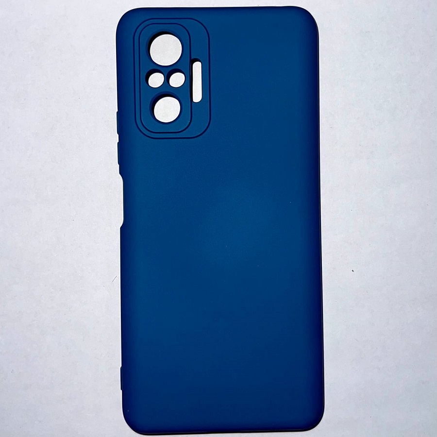 Силиконовый чехол NANO для Xiaomi Redmi Note 10 Pro (Темно-синий)