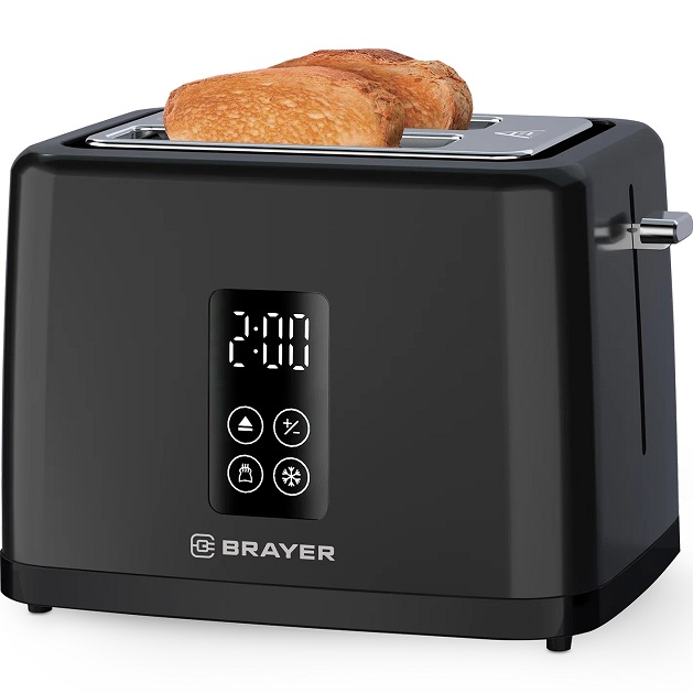 Тостер BRAYER BR-2113 / 930 Вт (2 тоста 7 реж./Подогрев/Разморозка)