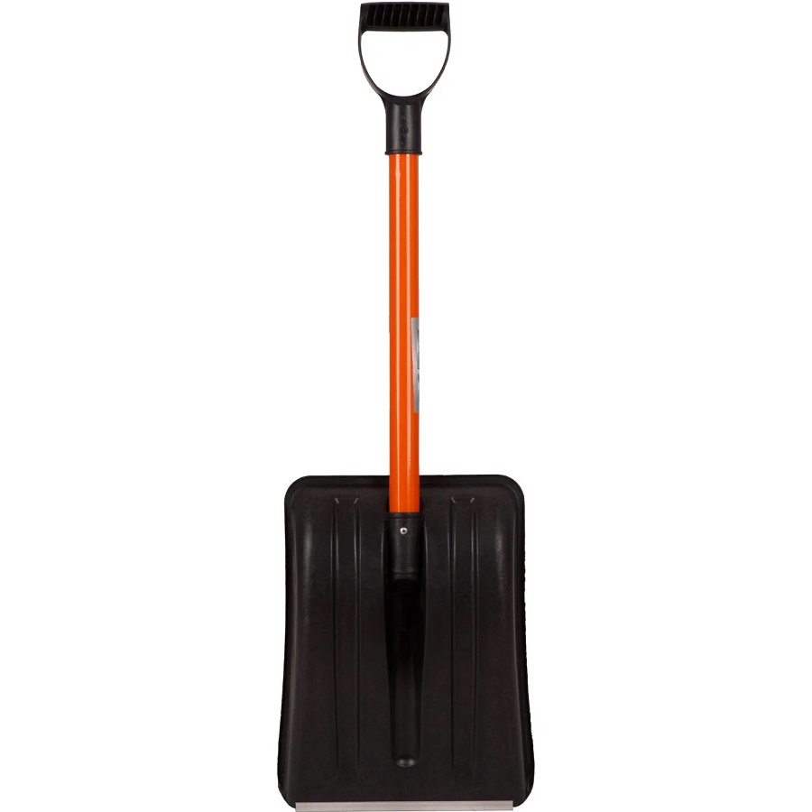 Лопата автомобильная "Авто-Вьюга Стандарт" неразборная 260*350 мм с оц.планкой (черный) г.Павлово