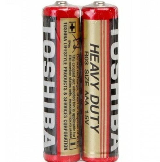 Элемент питания TOSHIBA R03 (б/б) 2/shrink (40/200)