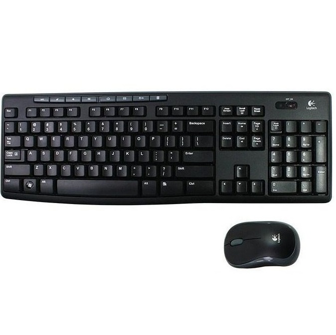 Клавиатура+мышь БП LOGITECH MK270 черный