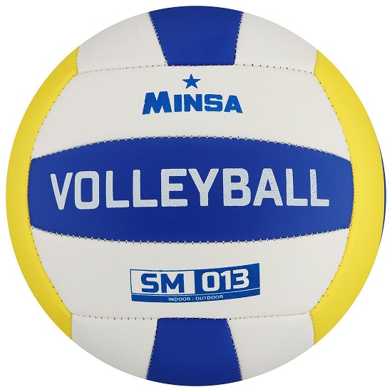 Мяч волейбольный MINSA SM 013, машинная сшивка, 18 панелей, р. 5, PVC