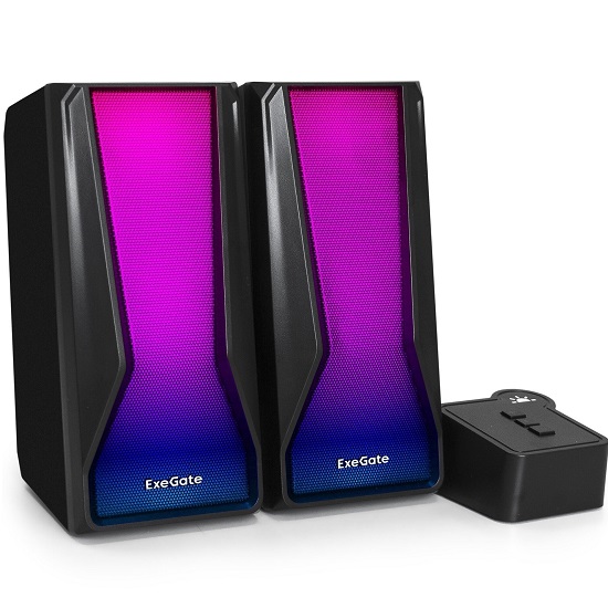 Колонки 2.0 EXEGATE Accord 230 EX289687RUS черный (2х3Вт)
