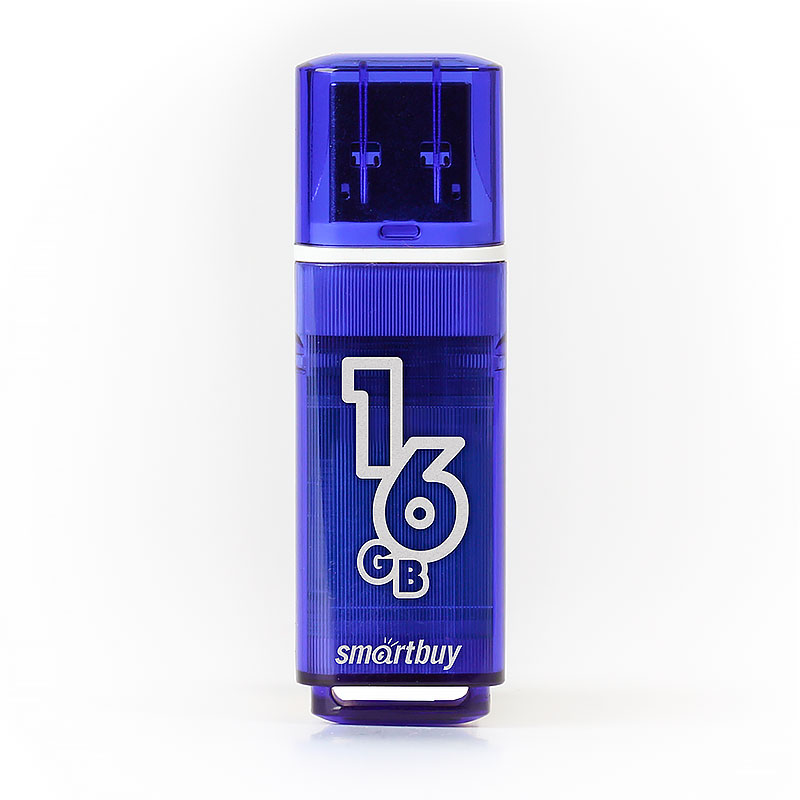 USB 16Gb Smart Buy Glossy series Dark/Blue