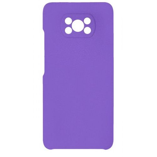Задняя накладка SILICONE COVER для Xiaomi Poco X3 фиолетовая