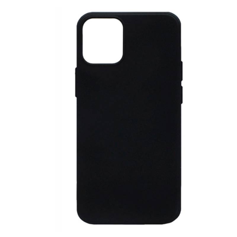 Силиконовый чехол STR для iPhone 13 тонкий (черный)