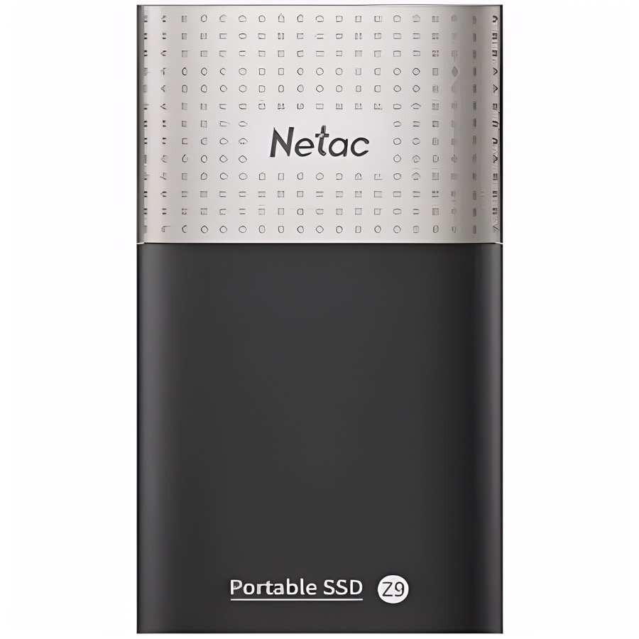 Внешний SSD Netac 1.0Tb Z9 (NT01Z9-001T-32BK) (USB3.2, up to 550/480MBs, 90х47.5х11.5mm, Aluminium+Plastic)