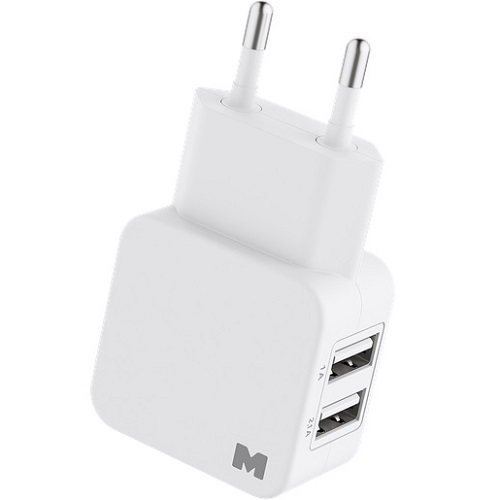 Сетевое ЗУ 2USB 2.1A MAVERICK белый (ПSELAEP1911)