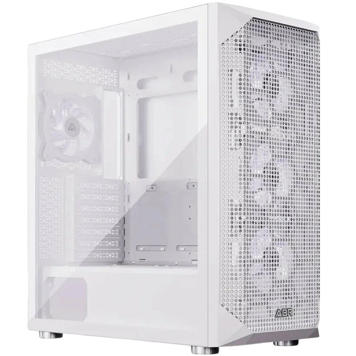 Корпус ABR Quantum White (1*USB Type-C, 2*USB 2.0, HD Audio, 4xRGb Fan, ATX, E-ATX)