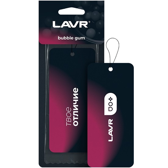 Ароматизатор LAVR Bubble gum бумажный (ln1772)