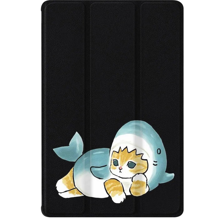 Чехол футляр-книга ZIBELINO для iPad Air 11" 2025 (M3)/Apple iPad Air 2024 11" (M2)/Air 5 2022/Air 4 2020 10.9"  (черный) 8017 КОТИК АКУЛА