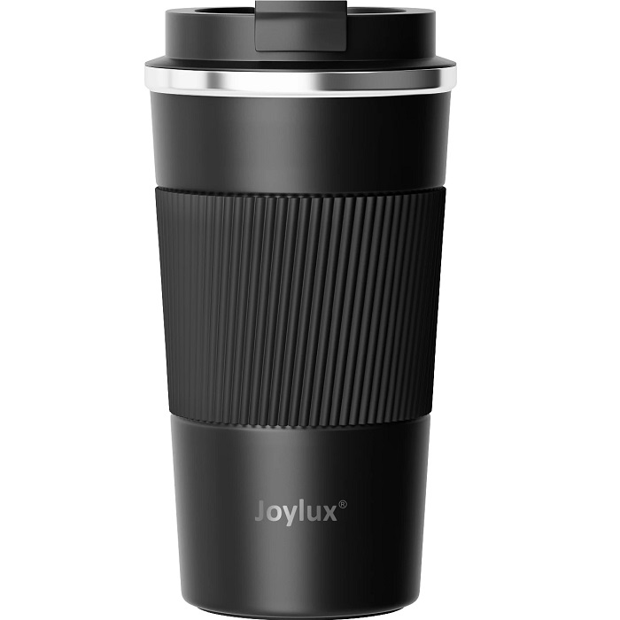 Термокружка 510мл JOYLUX EVERY DAY, нерж. сталь черный матовый