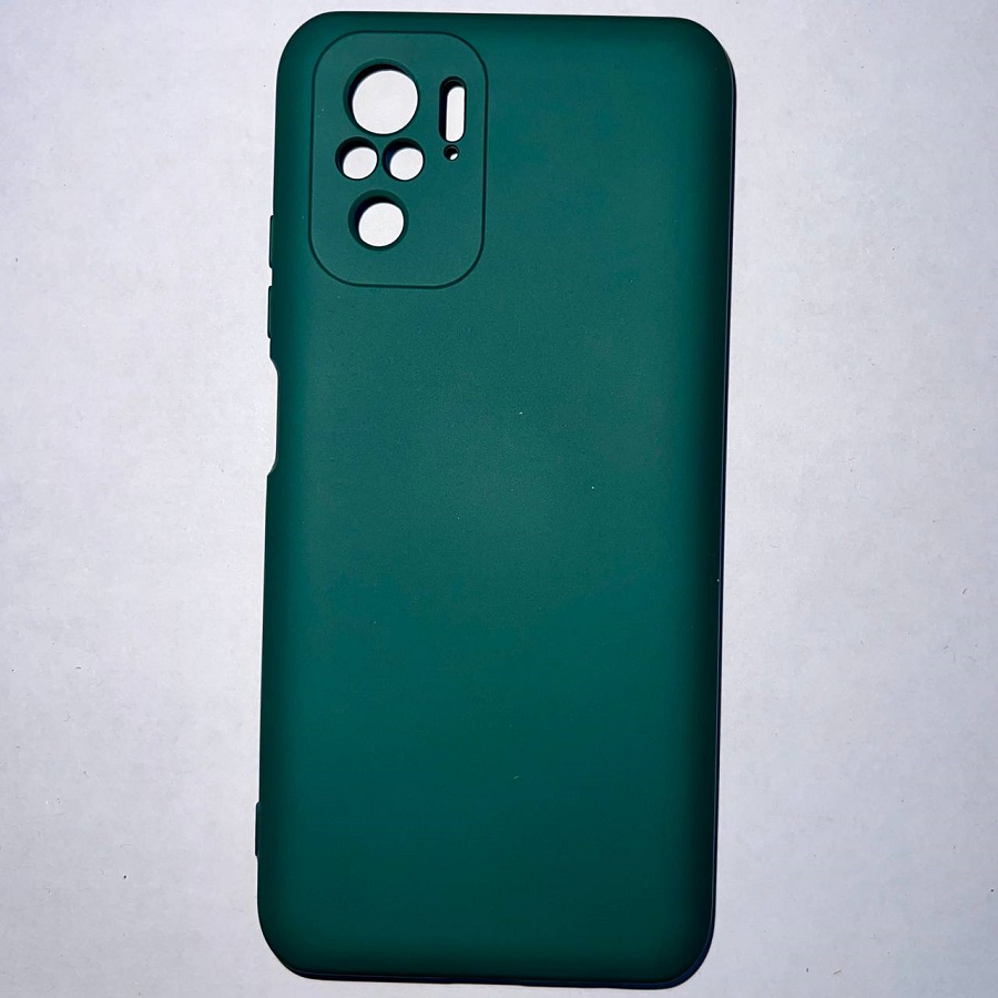 Силиконовый чехол NANO для Xiaomi Redmi NOTE 10 4G/NOTE 10S/POCO M5S темно-зелёный