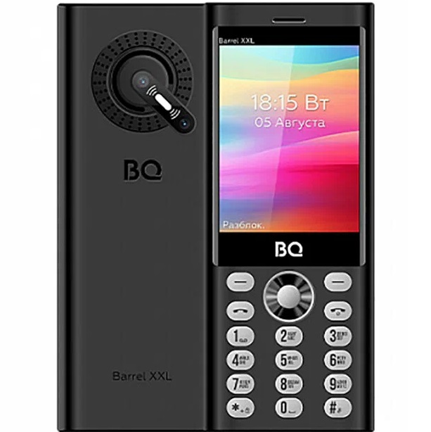 Телефон BQ 3598 Barrel XXL Black+Silver