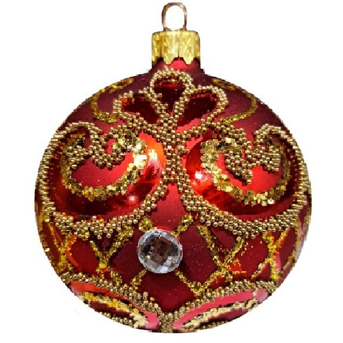 Шар "Графика 23108/1", серия "ВС", 80мм, в подарочной упаковке КУ-80-231108/1