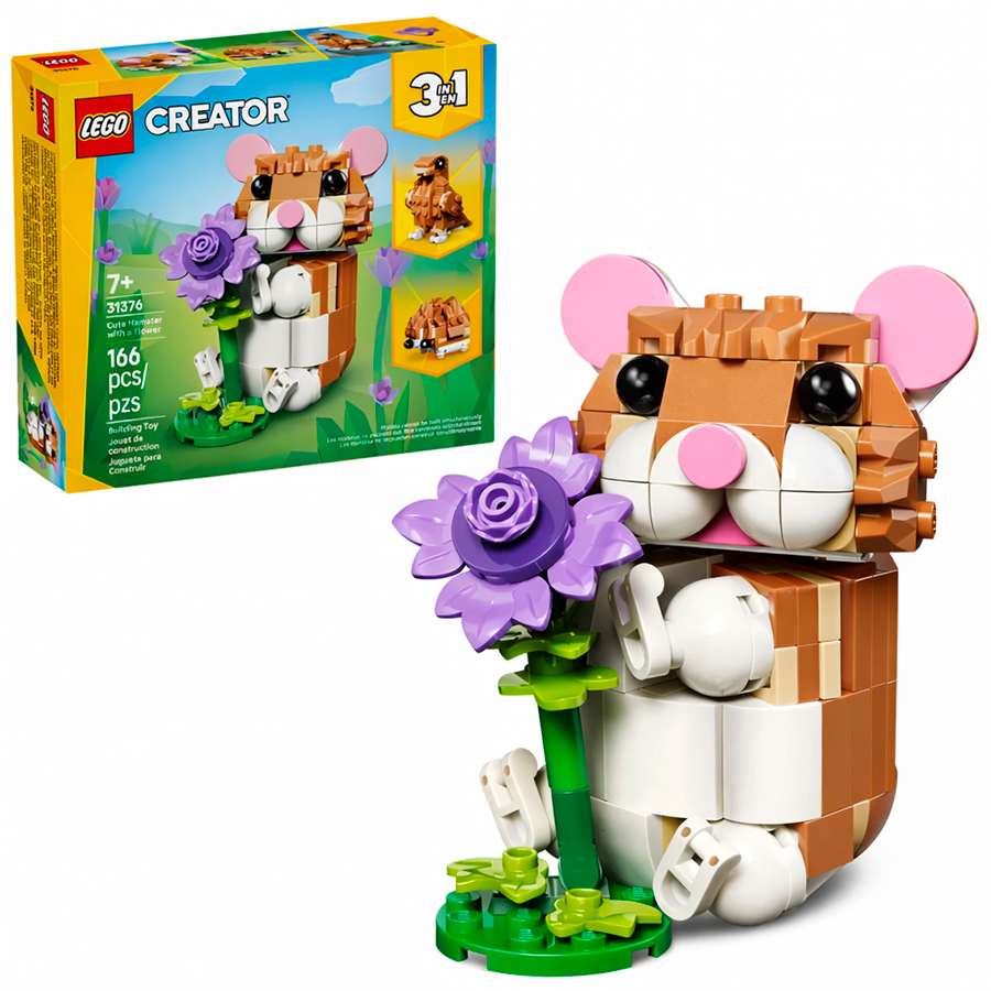 Конструктор LEGO CREATOR 31376 Милый хомячок с цветком (УП 30*20*10)