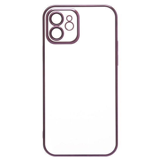 Задняя накладка PC073 для iPhone 12 (violet) (213804) с закрытой камерой