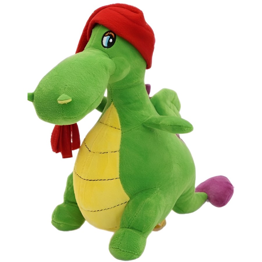 Мягкая игрушка Дракон Меркурий в красном колпаке с кисточкой, 25 см