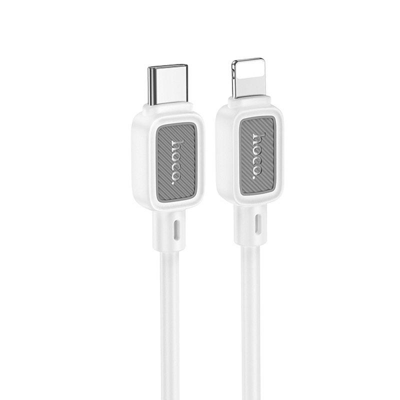 Кабель Lightning <--> Type-C  1.0м HOCO X108 Benefit, белый, PD27Вт (6942007632188)