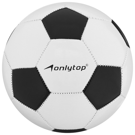 Мяч футбольный ONLYTOP, машинная сшивка, 32 панели, р. 4, PVC