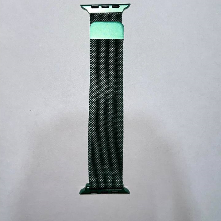 Металлический магнитный ремешок Миланская петля 42/44/45/49mm темно-зеленый