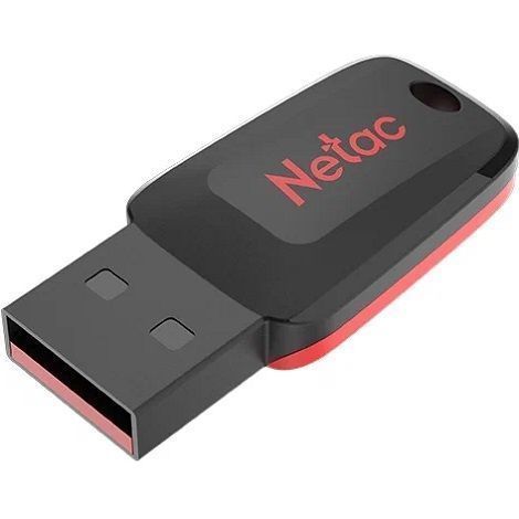 USB 128Gb Netac U197 mini чёрный/красный