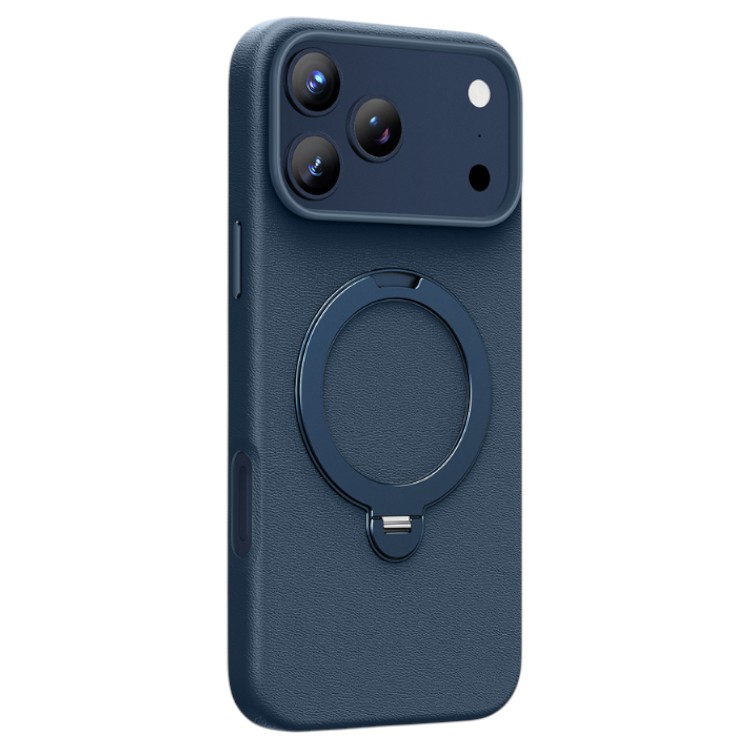 Задняя накладка KEEPHONE MEHOLD MAGSAFE LEATHER CASE WITH RING HOLDER для iPhone 17 PRO MAX, BLUE