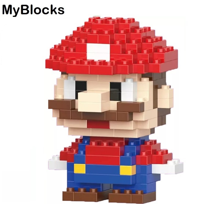 Фигурка-конструктор MyBlocks "Супер Марио" красн 7238A