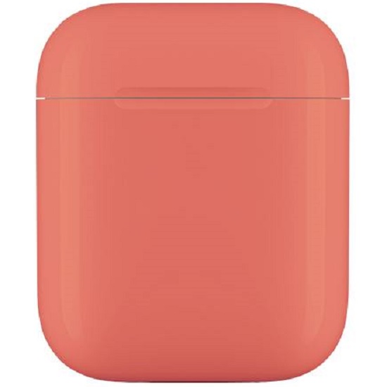 Пластиковый чехол STR Soft-Touch для AirPods пластиковый (оранжевый)