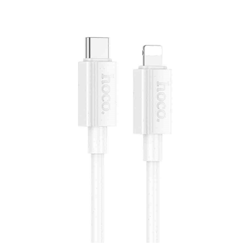 Кабель Lightning <--> Type-C  1.0м HOCO X107 Favor, белый, PD 27Вт