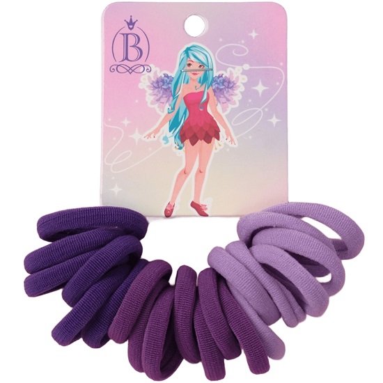 Резинки для волос «Фея Мила», набор 20 шт., 2 см, сиреневые, фиолетовые