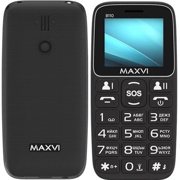 Телефон Maxvi B110 черный