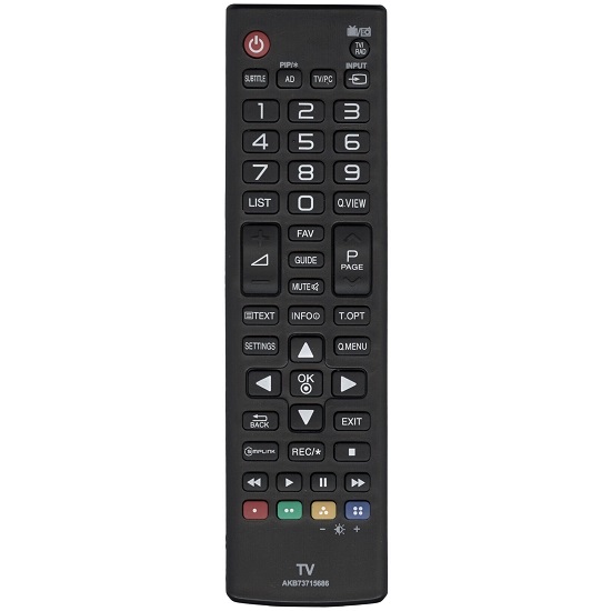 Пульт HUAYU AKB73715686 ic LCD TV NEW с функцией PIP (маленький корпус)