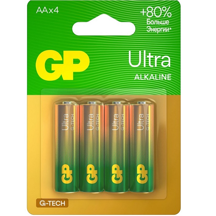 Элемент питания GP LR06 Ultra G-tech BL-4 (15AUA21-2CRSBC4)