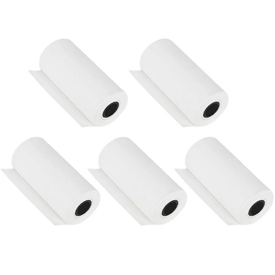 Термонаклейки для печати фотографий Kid Joy (T.Sticker 57x25 W), 5 рулонов в комплекте