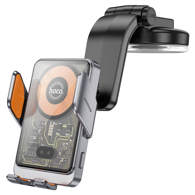 Автомобильный держатель HOCO HW8, чёрный, 15W