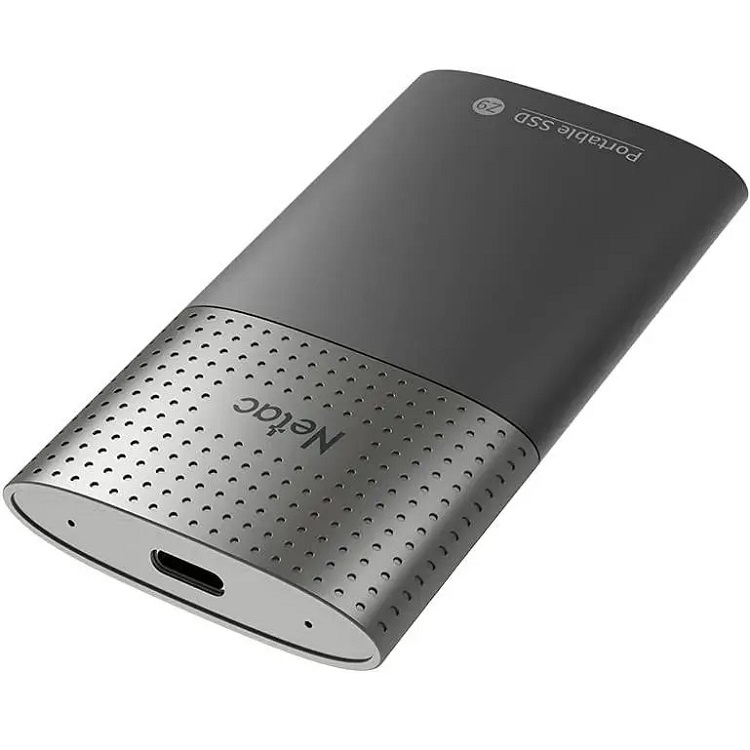Внешний SSD 250Gb NETAC External Z9 <NT01Z9-250G-32BK> (USB3.2, up to 550/480MBs, 90х47.5х11.5mm, Aluminium+Plastic) (Уценка)