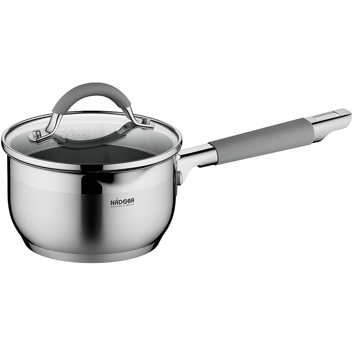 Ковш 1.7л NADOBA серия NITA со стеклянной крышкой