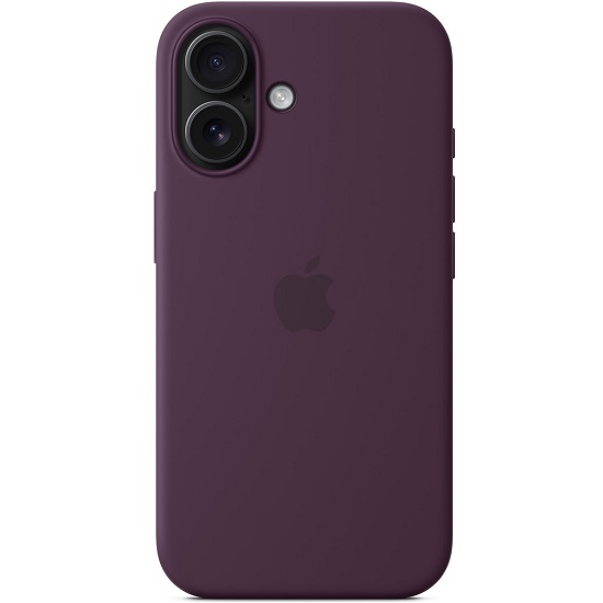 Силиконовый чехол SILICONE CASE MagSafe для iPhone 16 (3. Plum) (с АНИМАЦИЕЙ)